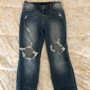 NEW with tags, destroyed boyfriend jeans